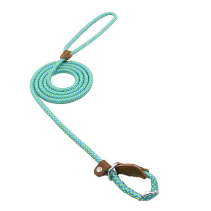 Nylon Dog Collar and Lead Set | Adjustable | Double Stitched | 4 Sizes