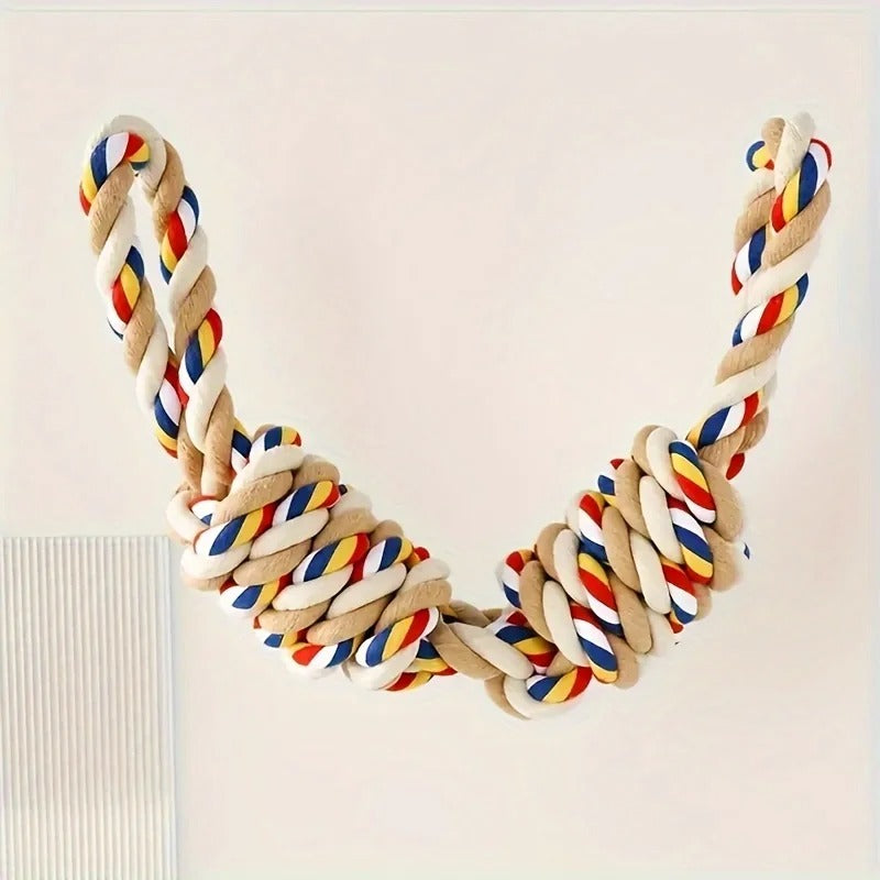 Pet Bite Rope Chew Toy | Cotton Knot | Teeth Cleaner | 60cm