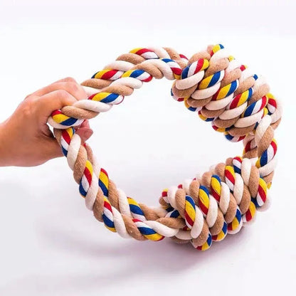 Pet Bite Rope Chew Toy | Cotton Knot | Teeth Cleaner | 60cm