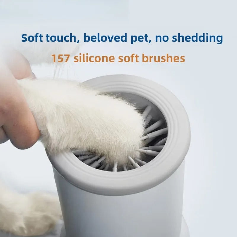 Automatic Pet Paw Cleaner | Gentle Silicone Bristles | Dogs and Cats